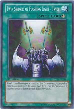 Twin Swords of Flashing Light - Tryce (LCYW-EN141) - Legendary Collection 3: Yugi's World 1st Edition