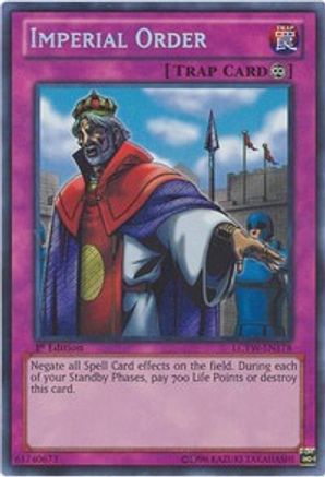 Imperial Order (LCYW-EN178) - Legendary Collection 3: Yugi's World 1st Edition