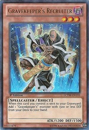 Gravekeeper's Recruiter (LCYW-EN193) - Legendary Collection 3: Yugi's World 1st Edition