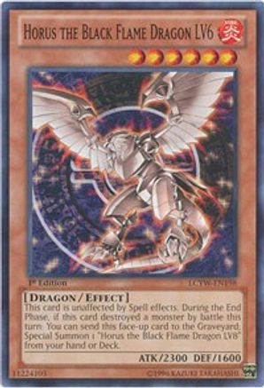 Horus the Black Flame Dragon LV6 (LCYW-EN198) - Legendary Collection 3: Yugi's World 1st Edition