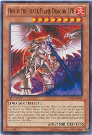 Horus the Black Flame Dragon LV8 (LCYW-EN199) - Legendary Collection 3: Yugi's World 1st Edition