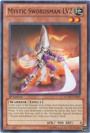 Mystic Swordsman LV2 (LCYW-EN200) - Legendary Collection 3: Yugi's World 1st Edition