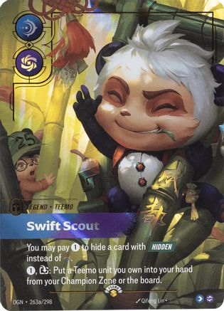 Teemo - Swift Scout (Alternate Art) - 263a/298 - Riftbound Promotional Cards Foil