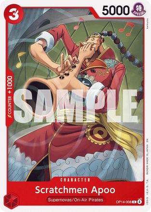 Scratchmen Apoo - OP14-008 - The Azure Sea's Seven