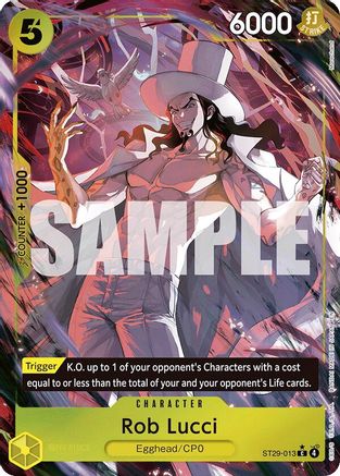 Rob Lucci (Full Art) - ST29-013 - Starter Deck 29: Egghead Foil