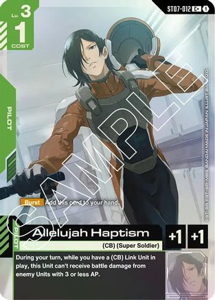 Allelujah Haptism (C+) - ST07-012 - Starter Deck 07 Celestial Drive Holofoil