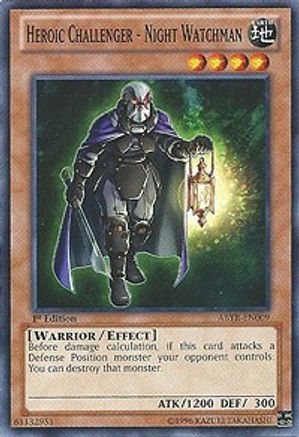 Heroic Challenger - Night Watchman (ABYR-EN009) - Abyss Rising Unlimited