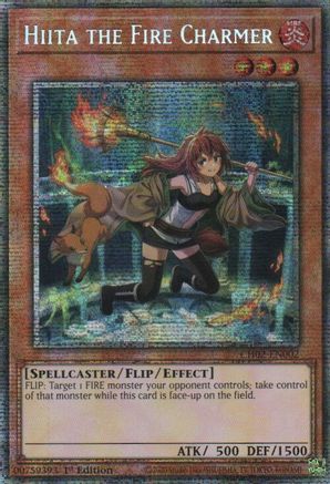 Hiita the Fire Charmer (Starlight Rare) - CH02-EN002 - THE CHRONICLES DECK: Spirit Charmers (All-Foil Edition) 1st Edition