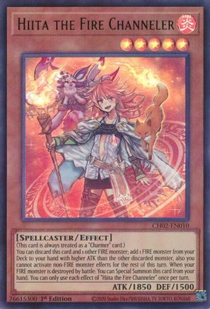 Hiita the Fire Channeler - CH02-EN010 - THE CHRONICLES DECK: Spirit Charmers (All-Foil Edition) 1st Edition