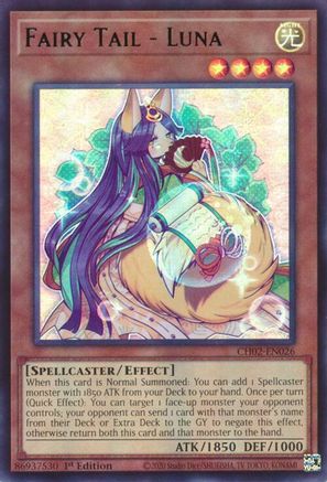 Fairy Tail - Luna - CH02-EN026 - THE CHRONICLES DECK: Spirit Charmers (All-Foil Edition) 1st Edition