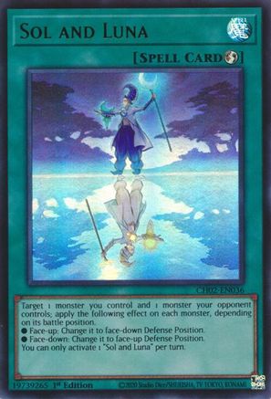Sol and Luna - CH02-EN036 - THE CHRONICLES DECK: Spirit Charmers (All-Foil Edition) 1st Edition