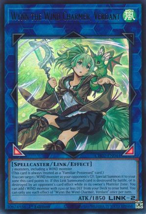 Wynn the Wind Charmer, Verdant - CH02-EN044 - THE CHRONICLES DECK: Spirit Charmers (All-Foil Edition) 1st Edition