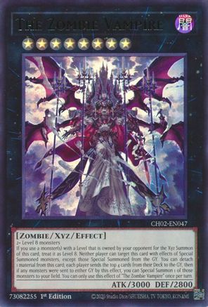 The Zombie Vampire - CH02-EN047 - THE CHRONICLES DECK: Spirit Charmers (All-Foil Edition) 1st Edition