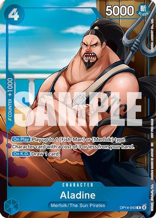 Aladine (Dash Pack) - OP14-043 - The Azure Sea's Seven Foil