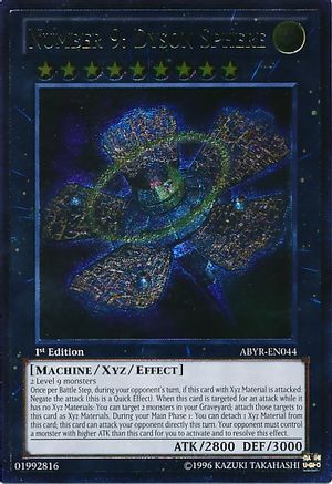 Number 9: Dyson Sphere (UTR) (ABYR-EN044) - Abyss Rising 1st Edition