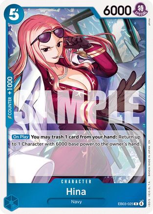 Hina (EB03-025) - Extra Booster: One Piece Heroines Edition Foil