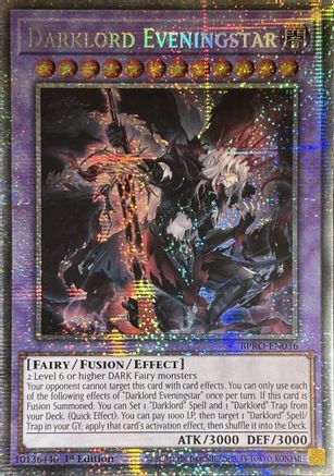 Darklord Eveningstar (Starlight Rare) - BPRO-EN036 - Burst Protocol 1st Edition