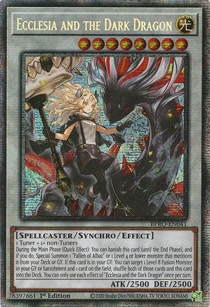 Ecclesia and the Dark Dragon (Starlight Rare) - BPRO-EN041 - Burst Protocol 1st Edition
