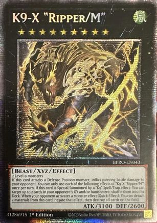 K9-X "Ripper/M" (Starlight Rare) (BPRO-EN043) - Burst Protocol 1st Edition