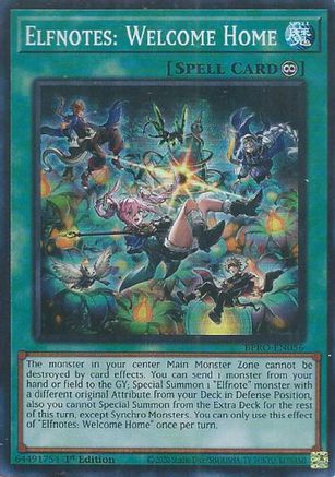 Elfnotes: Welcome Home (BPRO-EN056) - Burst Protocol 1st Edition