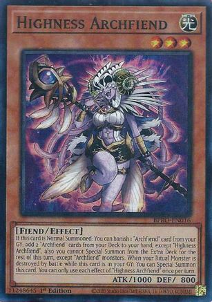 Highness Archfiend (BPRO-EN016) - Burst Protocol 1st Edition