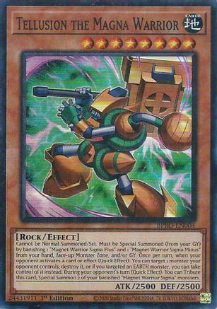 Tellusion the Magna Warrior (BPRO-EN004) - Burst Protocol 1st Edition