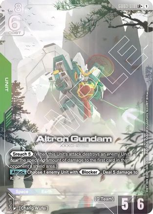 Altron Gundam (LR+) - GD03-018 - Steel Requiem Holofoil