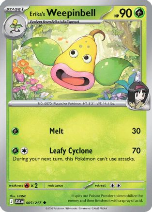 Erika's Weepinbell - 5/217 - ME Ascended Heroes