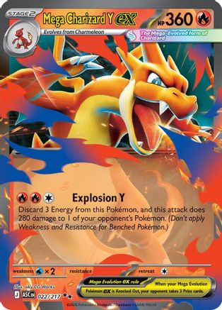 Mega Charizard Y ex - 022/217 22 - ME Ascended Heroes Holofoil