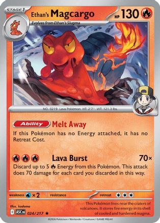 Ethan's Magcargo - 024/217 24 - ME Ascended Heroes Holofoil