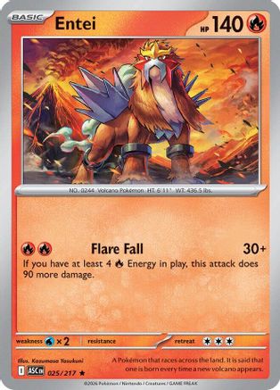 Entei 25 - ME Ascended Heroes Holofoil