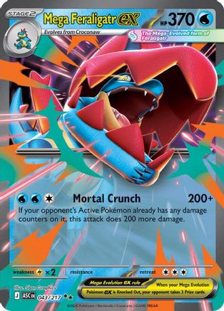 Mega Feraligatr ex - 043/217 43 - ME Ascended Heroes Holofoil