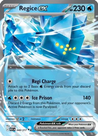 Regice ex 48 - ME Ascended Heroes Holofoil