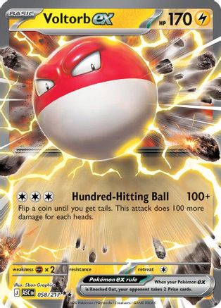 Voltorb ex 58 - ME Ascended Heroes Holofoil