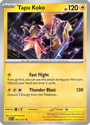 Tapu Koko 67 - ME Ascended Heroes Holofoil