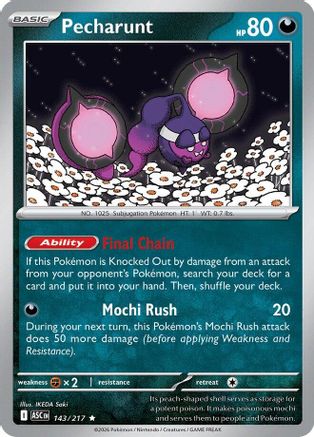 Pecharunt - 143/217 - ME Ascended Heroes Holofoil