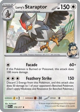 Larry's Staraptor - 170/217 170 - ME Ascended Heroes Holofoil