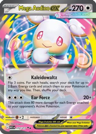 Mega Audino EX - 172/217 - ME Ascended Heroes Holofoil