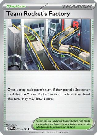 Team Rocket's Factory 203 - ME Ascended Heroes