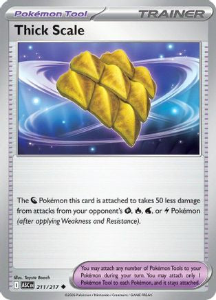 Thick Scale - 211/217 - ME Ascended Heroes Reverse Holofoil