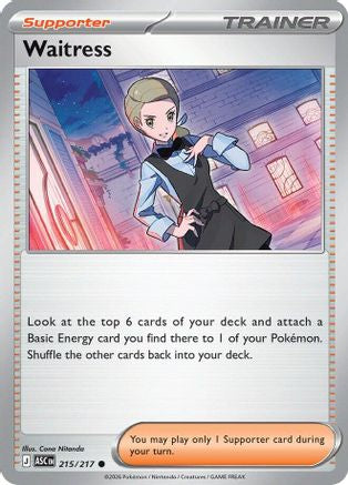 Waitress - 215/217 - ME Ascended Heroes Reverse Holofoil
