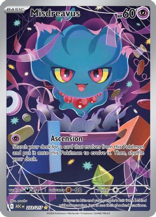 Misdreavus - 233/217 233 - ME Ascended Heroes Holofoil
