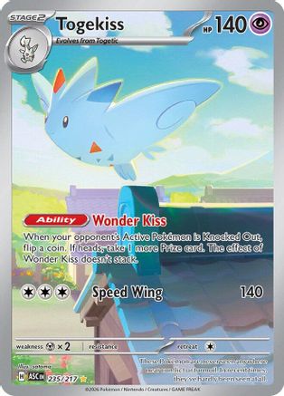 Togekiss - 235/217 235 - ME Ascended Heroes Holofoil