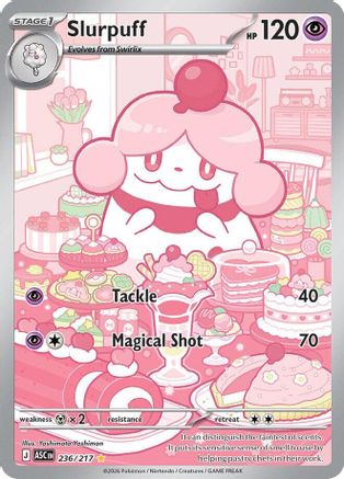 Slurpuff - 236/217 236 - ME Ascended Heroes Holofoil