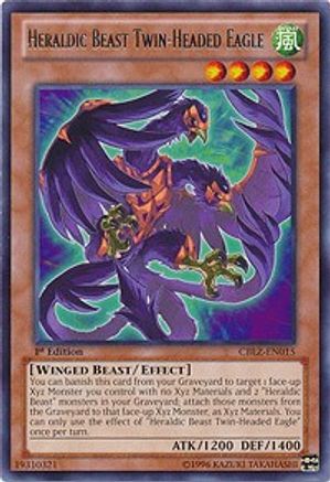 Heraldic Beast Twin-Headed Eagle (CBLZ-EN015) - Cosmo Blazer 1st Edition