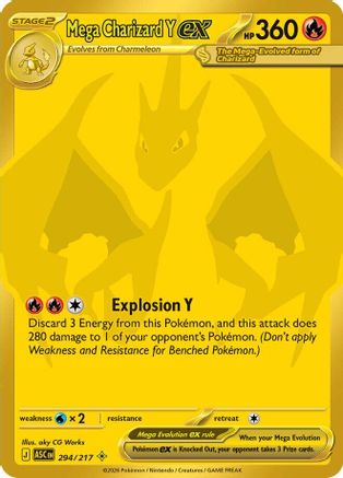 Mega Charizard Y EX - 294/217 - ME Ascended Heroes Holofoil