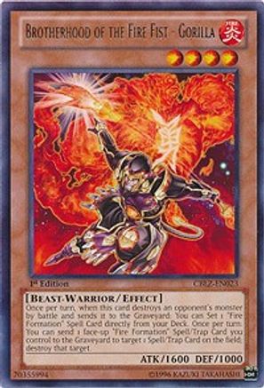 Brotherhood of the Fire Fist - Gorilla (CBLZ-EN023) - Cosmo Blazer Unlimited
