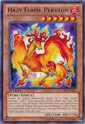 Hazy Flame Peryton (CBLZ-EN031) - Cosmo Blazer 1st Edition