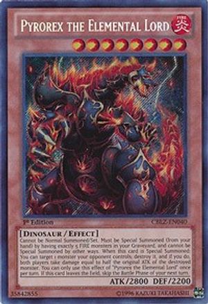 Pyrorex the Elemental Lord (CBLZ-EN040) - Cosmo Blazer Unlimited