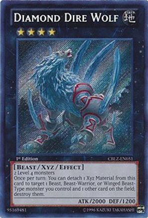 Diamond Dire Wolf (CBLZ-EN051) - Cosmo Blazer 1st Edition